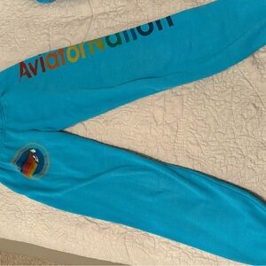 Aviator Nation Blue Sweatpants (small)